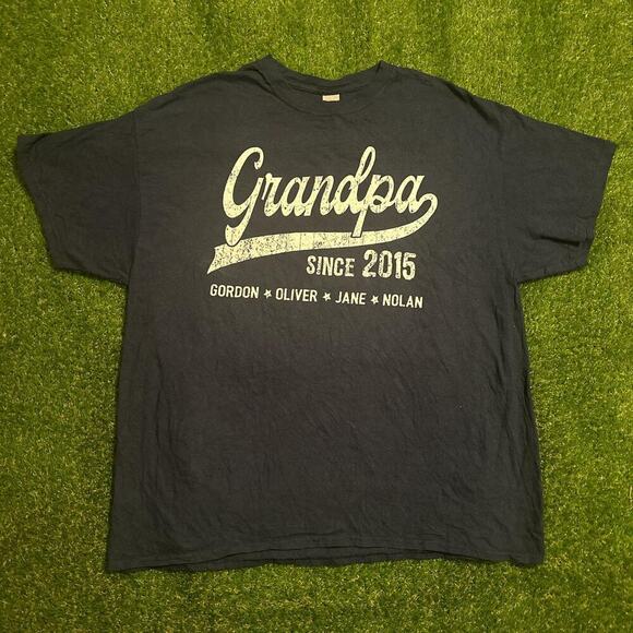 Grandpa Since 2015 Graphic Tee - Picture 1 of 4